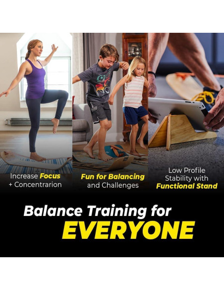 Tabla de Equilibrio GIBBON SlackBoard con Soporte - 106.68x27.94cm