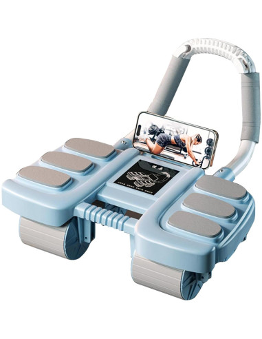 Rueda Abdominal POYIPI 2025 con Soporte para Codos - 4 Ruedas