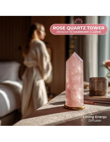 Conjunto de Cristales de Cuarzo Rosa Anima - Amor y Sanación