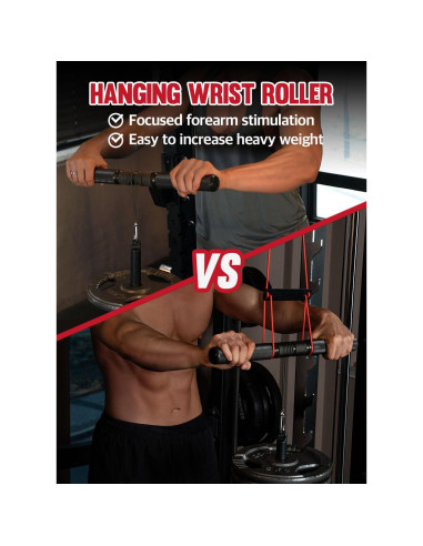 Rodillo de Muñeca Colgante GD para Antebrazo - 450kg