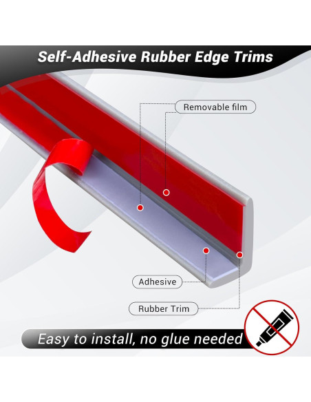 Bisel de esquina autoadhesivo Protalwell L gris 3m