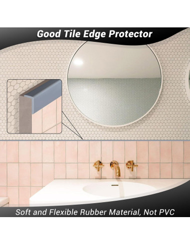 Bisel de esquina autoadhesivo Protalwell L gris 3m