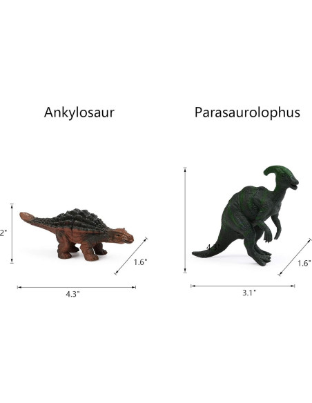 Figuras de Dinosaurios UANDME 12pcs Juguetes Educativos