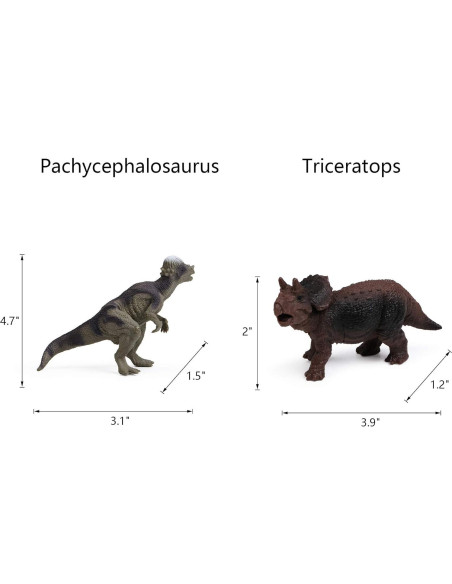 Figuras de Dinosaurios UANDME 12pcs Juguetes Educativos