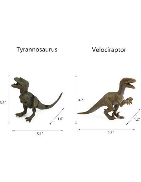 Figuras de Dinosaurios UANDME 12pcs Juguetes Educativos