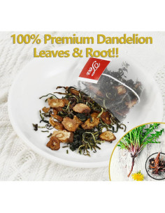 Té de Diente de León Premium YILINSHA 100 Bolsitas 200g 2