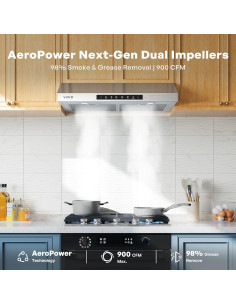 Campana Extractora VIKIO 36" Bajo Gabinete 900 CFM Acero Inoxidable 2