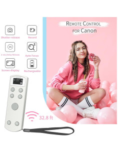 Control Remoto Inalámbrico AODELAN para Canon con Pantalla OLED 2