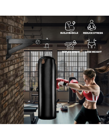 Soporte para Saco de Boxeo LTSEAME Ajustable 44-67 cm