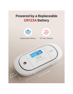 Detector de Monóxido de Carbono X-Sense XC01-R con Pantalla LCD 2
