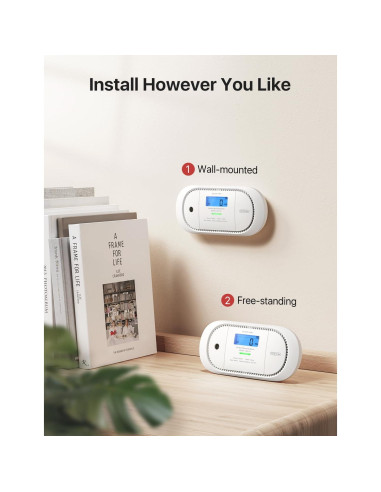 Detector de Monóxido de Carbono X-Sense XC01-R con Pantalla LCD