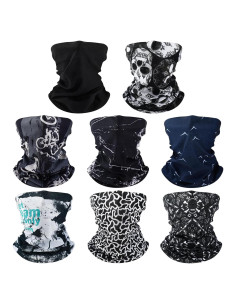 Bufanda Gaiter de Cuello SATINIOR 8 Piezas Estilo Horror