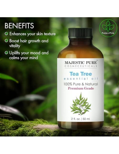 Aceite Esencial de Árbol de Té Majestic Pure 59 ml - 100% Puro