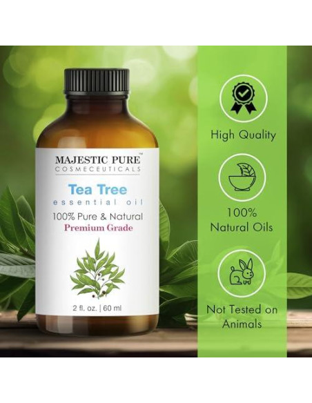 Aceite Esencial de Árbol de Té Majestic Pure 59 ml - 100% Puro