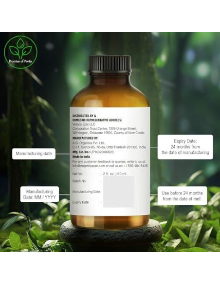 Aceite Esencial de Árbol de Té Majestic Pure 59 ml - 100% Puro