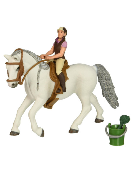 Jinete Schleich con yegua Lipizzaner y accesorios