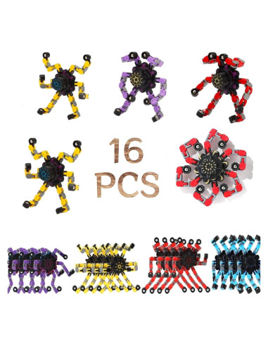 16 Piezas Juguete Giroscopio Mecánico Antiestrés MFCoin