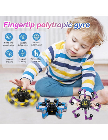 16 Piezas Juguete Giroscopio Mecánico Antiestrés MFCoin