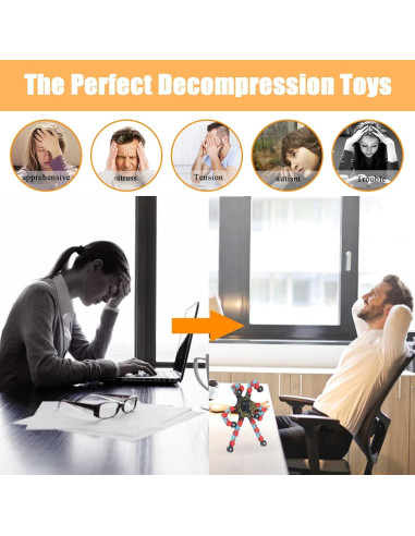 16 Piezas Juguete Giroscopio Mecánico Antiestrés MFCoin