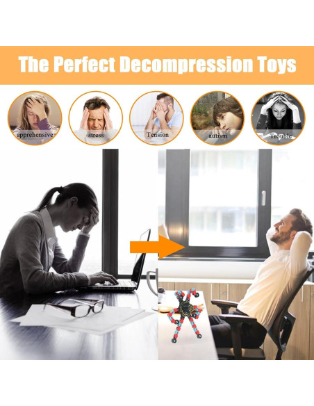 16 Piezas Juguete Giroscopio Mecánico Antiestrés MFCoin