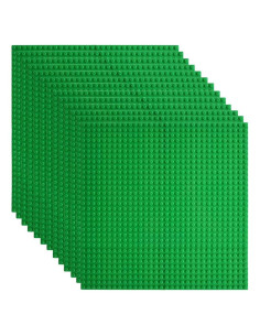 Base de Placas Lekebaby 10 cm x 10 cm Paquete de 12 Verde