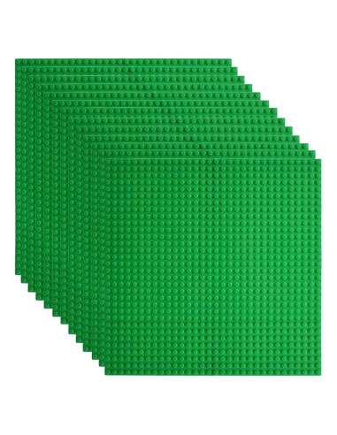 Base de Placas Lekebaby 10 cm x 10 cm Paquete de 12 Verde