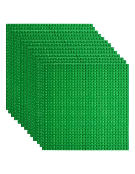 Base de Placas Lekebaby 10 cm x 10 cm Paquete de 12 Verde