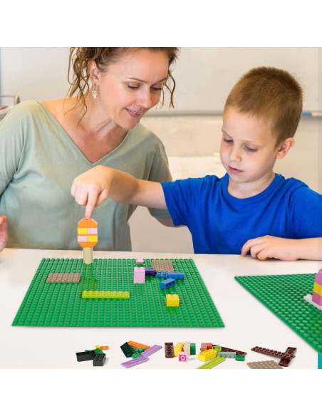 Base de Placas Lekebaby 10 cm x 10 cm Paquete de 12 Verde