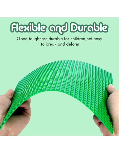 Base de Placas Lekebaby 10 cm x 10 cm Paquete de 12 Verde