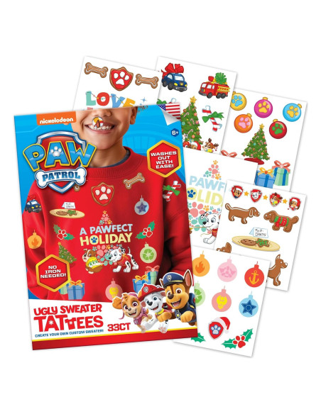 Kit de Tatuajes Temporales Paw Patrol - 33 Diseños para Ropa