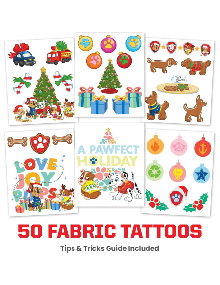 Kit de Tatuajes Temporales Paw Patrol - 33 Diseños para Ropa