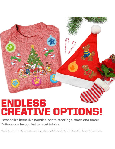 Kit de Tatuajes Temporales Paw Patrol - 33 Diseños para Ropa