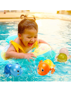 Juguetes de Baño Tohibee - Paquete de 6 Tortugas Flotantes 2
