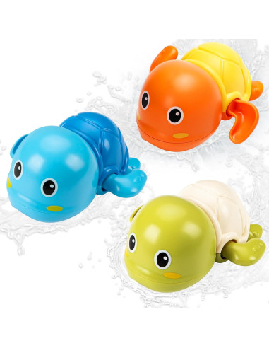 Juguetes de Baño Tohibee - Paquete de 6 Tortugas Flotantes