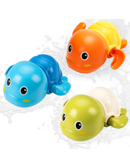 Juguetes de Baño Tohibee - Paquete de 6 Tortugas Flotantes