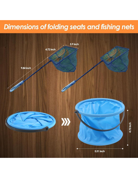 Combo de caña y carrete de pesca Mouhike 1.5m/1.8m para niños