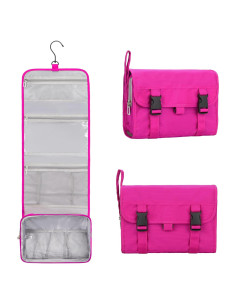Bolsa de Aseo Colgante Relavel Rosa Intenso Gran Capacidad