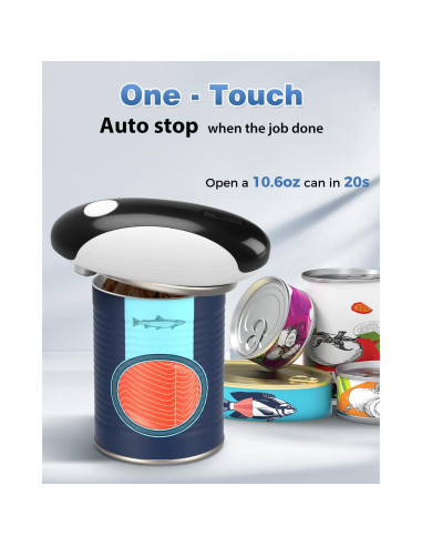 Abre Latas Eléctrico Easyvava 2025 - Automático y Portátil