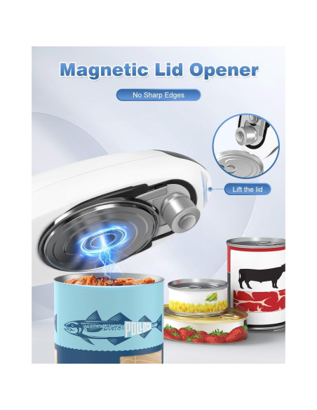 Abre Latas Eléctrico Easyvava 2025 - Automático y Portátil