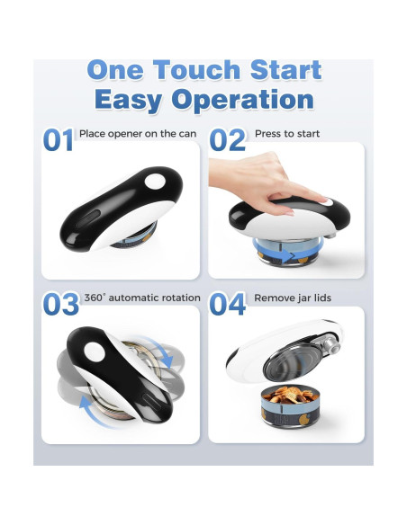 Abre Latas Eléctrico Easyvava 2025 - Automático y Portátil