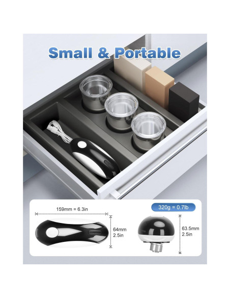 Abre Latas Eléctrico Easyvava 2025 - Automático y Portátil