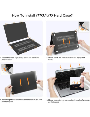 Funda Protectora MOSISO para MacBook Air 15" M4 M3 M2 Azul