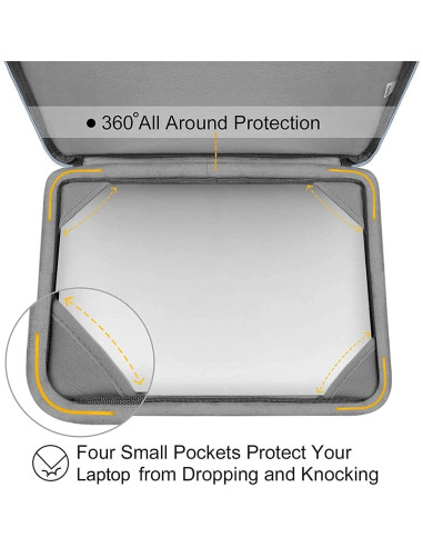 Funda Protectora MOSISO para MacBook Air 15" M4 M3 M2 Azul