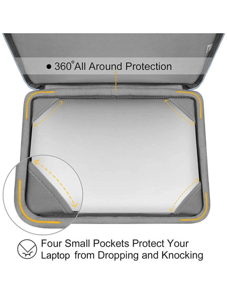 Funda Protectora MOSISO para MacBook Air 15" M4 M3 M2 Azul