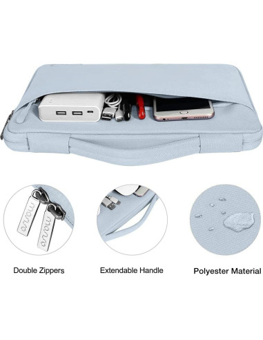 Funda Protectora MOSISO para MacBook Air 15" M4 M3 M2 Azul