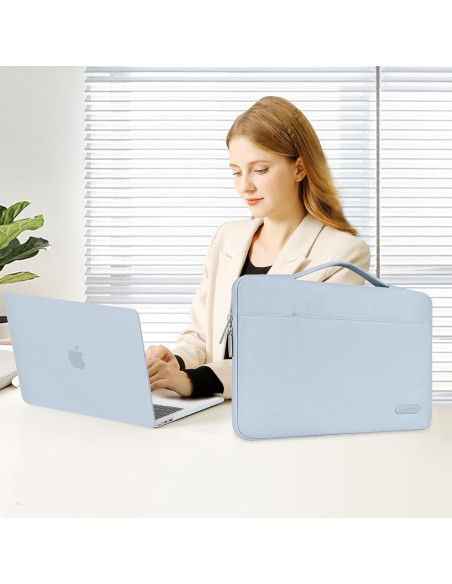 Funda Protectora MOSISO para MacBook Air 15" M4 M3 M2 Azul