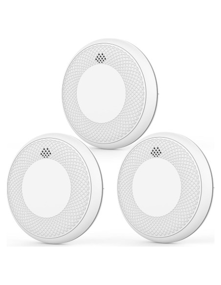 Detectores de Humo Runidur CS12 - Paquete de 3 Alarmas Fotoeléctricas