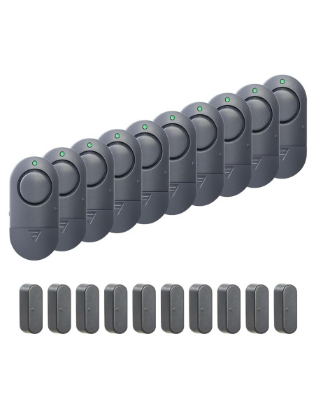 Alarmas de Seguridad para Ventanas y Puertas Rinetiy 120DB - Paquete de 10