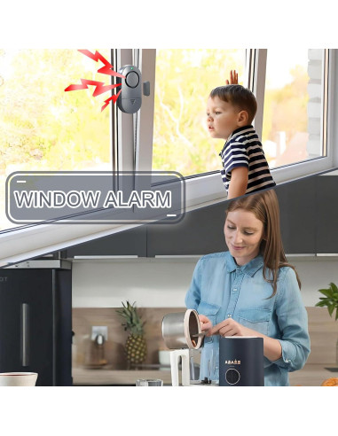 Alarmas de Seguridad para Ventanas y Puertas Rinetiy 120DB - Paquete de 10
