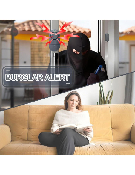 Alarmas de Seguridad para Ventanas y Puertas Rinetiy 120DB - Paquete de 10